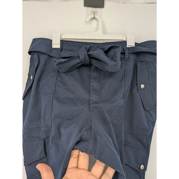 Lauren Ralph Lauren Cargo Pants Women Size 16W Belted Tie Utility Gorpcore Y2K - Picture 7 of 12